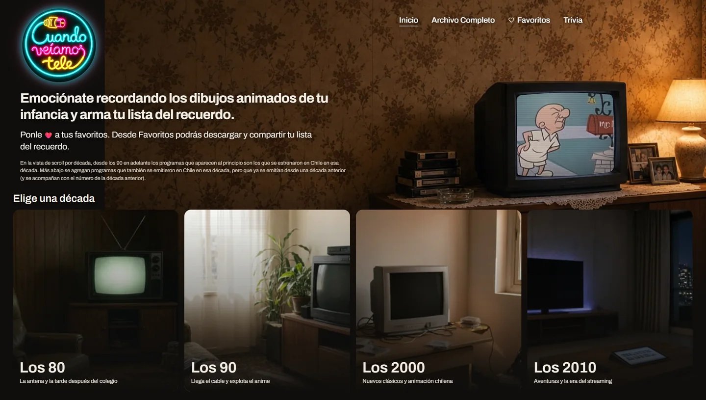 Home de Cuando veíamos tele