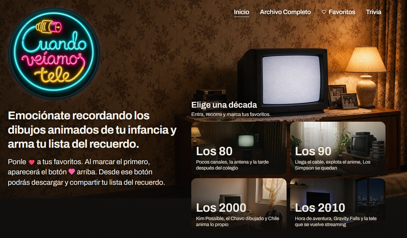 Home de Cuando veíamos tele