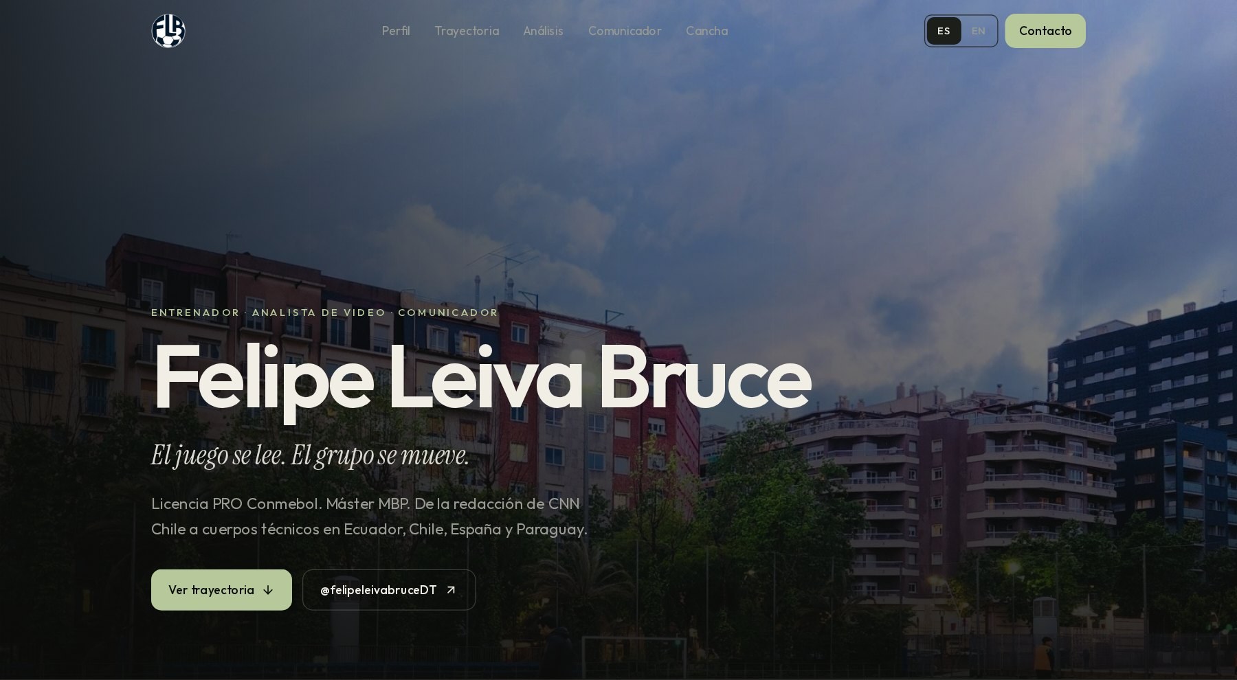 Home de Felipe Leiva Bruce