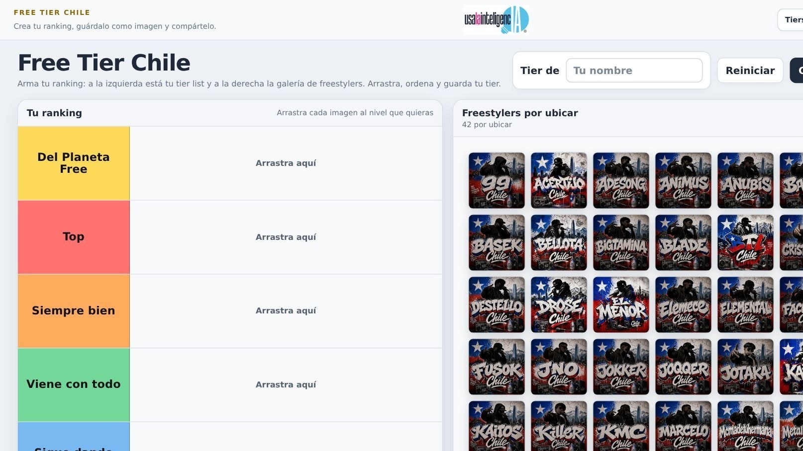 Home de Free Tier Chile