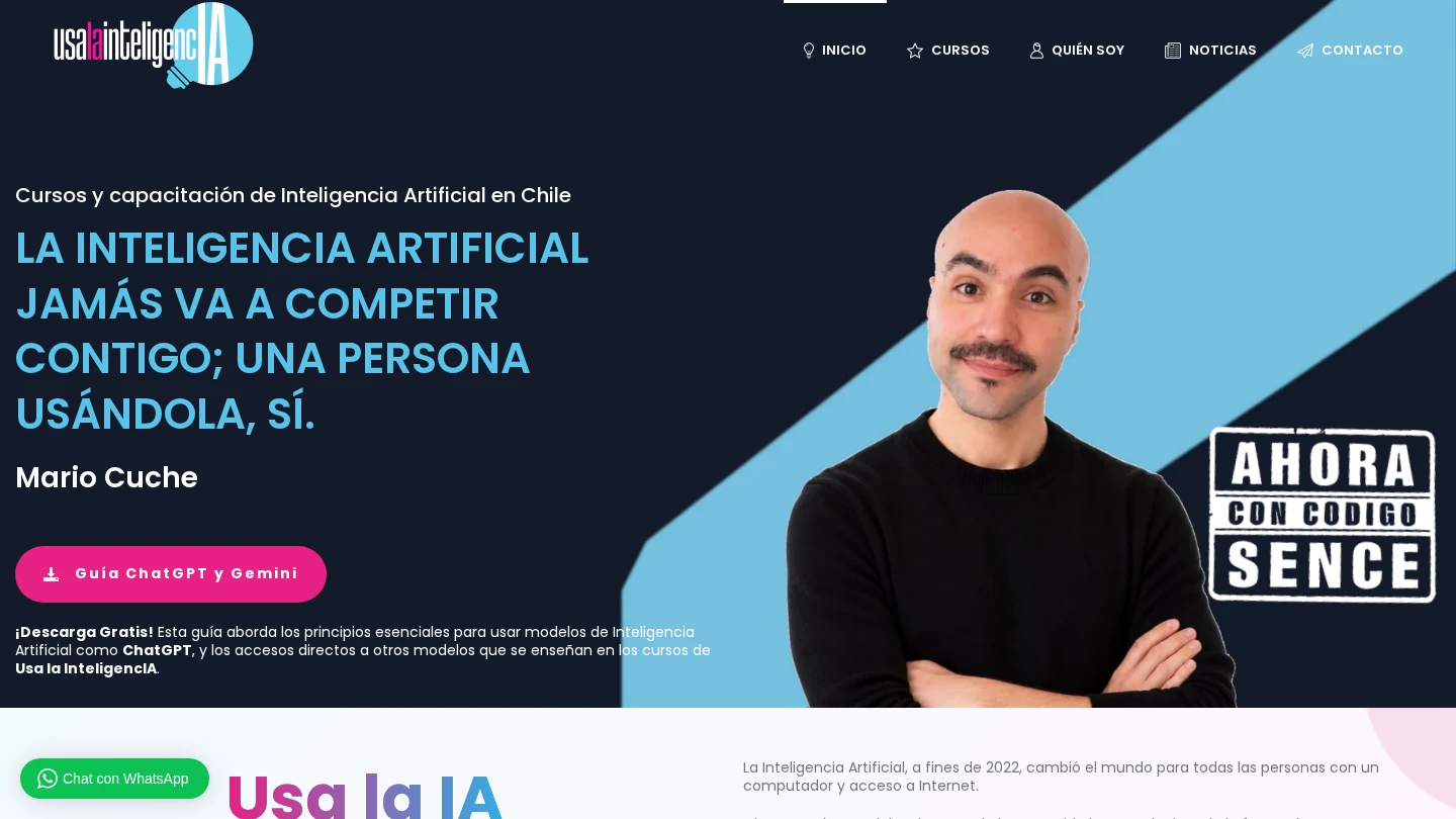 Home de Usa la InteligencIA