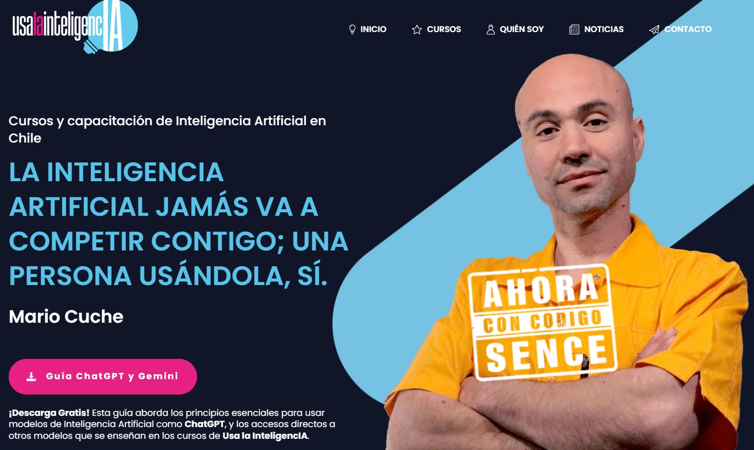 Home de Usa la InteligencIA